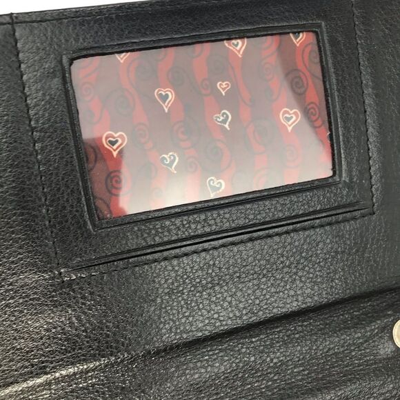 Brighton Brown Leather Reptile Embossed Silver Hardware Strap Wallet Mini Bag - Picture 11 of 16